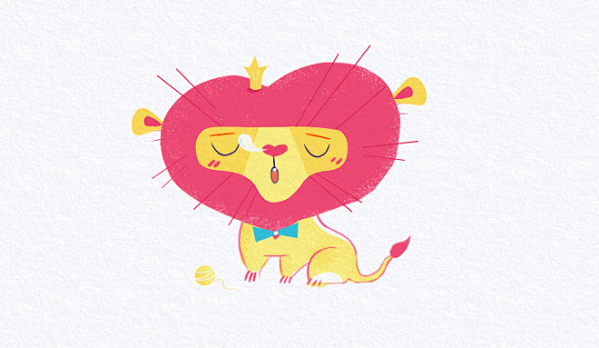 胆小的狮子爱心狮子可爱