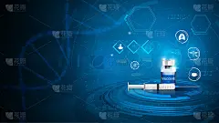 摘要药物疫苗注射医学创新概念设计背景