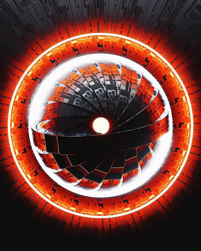 100pc4d科幻金属机器火箭炫酷3d立体c4d源文件动画工程文件分享