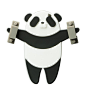 熊猫 冰箱贴  硅胶创意磁贴  可爱 卡通 创意家店贴 热门磁性贴  原创 设计 新款 2013