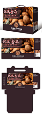 山珍香菇蘑菇农产品礼盒包装设计