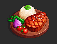 林WU05采集到UI 16 美食类 开店游戏