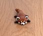 red panda polymer clay totem by lifedancecreations.deviantart.com on @DeviantArt
