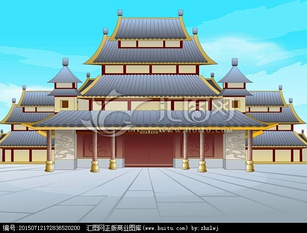 flash场景卡通素材古代建筑