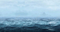 迷雾袅袅大海平面 创意素材