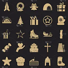 计算机图标,简单,华丽的,请柬,事件,蛋糕,布置,问候,复古