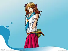 手绘美女设计图
