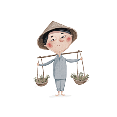 扛大象骑蚂蚁采集到儿童插画