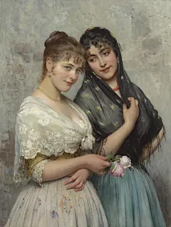Charles Emile Jacque - Moonlight 来自才不桑 - 微博