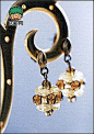 1000个手工串珠饰品欣赏五—串珠耳坠、水晶耳坠、串珠耳环作品欣赏