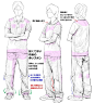 男人衣服褶皱画法
