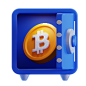 Bitcoin Locker 3D Icon