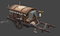 古代马车，古代运输车，镖车，货物，木箱子 - 交通工具 蜗牛模型网