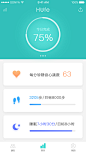 Hilife智能手环APP（redesign）——首页
采用卡片式设计，增强界面纵向层次感