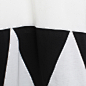 TS转向 2013秋季新款英伦风几何图形拼接长袖t恤 女 原创 设计