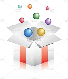 彩色图片,盒子,白昼,季节,三维图形,白色,红色,绿色,蓝色,纸