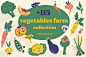 clipart design healthy food ILLUSTRATION  illustrations Packaging product seamless patterns vector vegetables