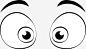 可爱圆形眼睛表情矢量图图标 黑色 UI图标 设计图片 免费下载 页面网页 平面电商 创意素材