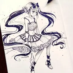 插画师izunee针管笔下的女孩们
针管笔手绘作品欣赏