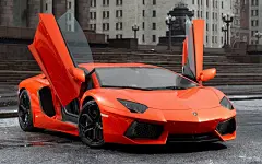 橙色兰博基尼Aventador电脑桌面壁纸图片桌面壁纸1