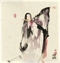 奇一滚滚1采集到C插画篇：2意境风