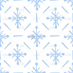 无缝的雪花图案