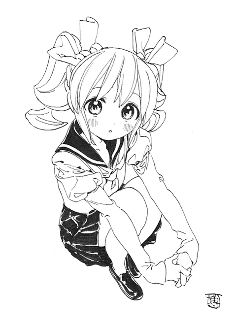 漫画家博以画校服女生出名也出过几本学生服的画册你们随意感受一下吧