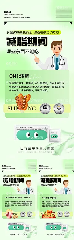 微商瘦身产品造势宣传系列海报  - 源文件下载【酷图网】海报,微商,医美,减脂,代餐,运动,瘦身,减肥,造势,宣传,插画,