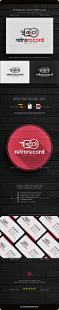 复古的记录标识——符号标志模板Retro Record Logo - Symbols Logo Templates应用程序标识、吸引力、音频、最佳,最佳标志,畅销书,业务,业务标志,cmyk,光盘,企业、创意,创意的标志,好,标志模板,媒体,音乐,对象,对象,打印,打印好,记录,录音,工作室,时尚、胶带、卖得最好,独一无二的 Apps logo, attractive, audio, best, best logo, best seller, business, business logo, cmyk, 