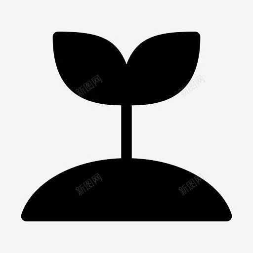 芽生长叶图标 免费下载 页面网页 平面电商 创意素材-花瓣网