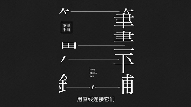 文字图形化 拆解标题

拆分笔画：利用负...