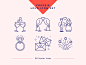 Specially for Valentine's Day we share a light version of Wedding & Love Icons Set. 

It includes 20 unique icons (20x Outlined paths, SVG Files).

Feel free to download Wedding & Love Icons Set. Free Light Pack