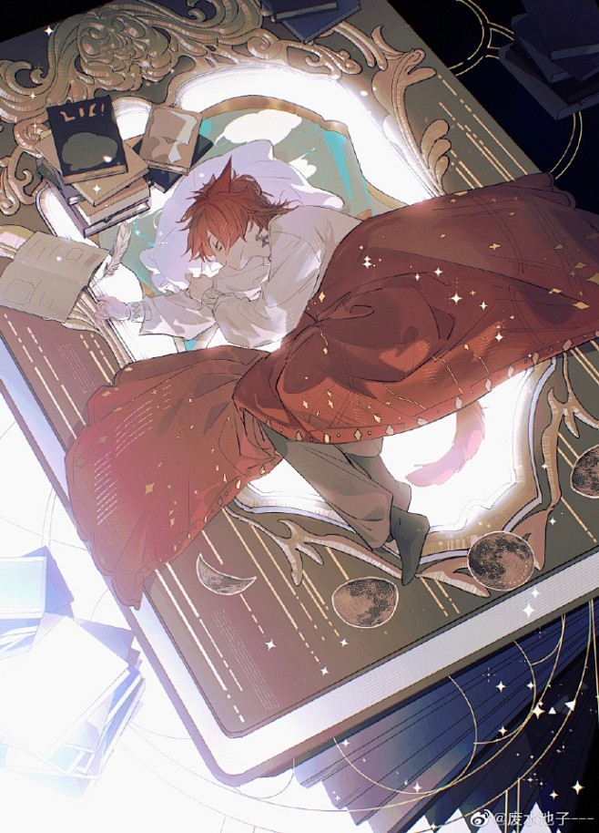 最终幻想14超话#古拉哈提亚##ff14#第一尝试了风格统一的有思考着的作画（说人话就是转动了我生锈的脑子） 虽然只有5张，虽然仍有欠缺，但 ...