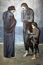 毕加索的油画人物作品欣赏《悲剧》