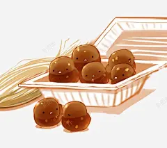 糯米团子小鸡 食物 元素 免抠png 设计图片 免费下载 页面网页 平面电商 创意素材
