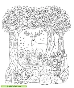 丰富多彩的秋日场景！10张狐狸叶子森林榛果成人涂色图片下载！ | 涂色集，涂色画打印大图 : 在这个秋天的曼陀罗涂色中，我们将融入梅花鹿、狐狸、稻草人和榛果等元素，创造一个丰富多彩的场景。首先，让我们以秋天的大自然为背景，画上一片金黄色的树叶，仿佛整个森林都沉浸在秋天的魅力中。接着，我们绘制一个充满灵气的梅花鹿，它高傲地站在林中，优 丰富多彩的秋日场景！10张狐狸叶子森林榛果成人涂色图片下载！