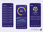 Sleep Analysis Application illustration flat app design app ux ui desi