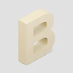 b字母三维立体设计