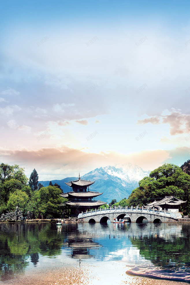 云南风情云南旅游宣传单海报背景 海报背景 背景 设计图片 免费下载 页面网页 平面电商 创意素材 