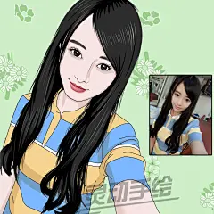 【灵动手绘】头像半写实卡通漫画人物微信头像设计真人照片定制作-淘宝网