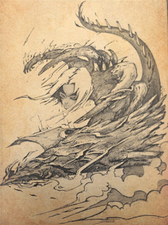 猴大白采集到人物插画
