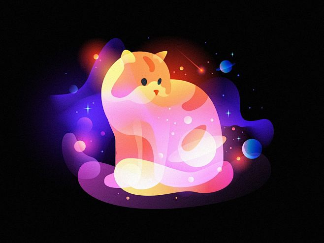 其中包括图片：space cat