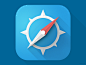IOS7 ios7 icon safari 浏览器图标设计欣赏 #iOS7# #图标# #APP# #iOS#
