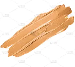 化妆基基础刷笔画隔离在白色背景, 平底化妆品, 美容纹理背景的概念。米色永远是个好主意