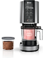 Amazon.com: Ninja NC301 奶油冰淇淋机,适用于冰淇淋、混合、奶昔、冰糕、冰沙碗等,7 个一键式程序,带 (2) 品脱容器和盖子,体积小巧,适合儿童,银色 : 家居、厨具、家装