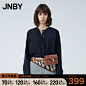 JNBY/江南布衣春新品衬衫女休闲舒适长袖圆领微皱通勤5L1101530