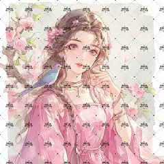 AI版权图古风女339