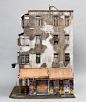 香港九龙的老房子。作者：微模型艺术家Joshua Smith ​​​​