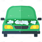 扁平-洗车行业相关贴纸-SVG1