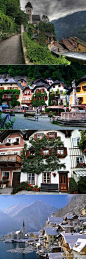 【世界上最美的湖畔小镇】哈尔施塔特镇！ 奥地利的世界文化遗产。一个去了就想一生一世在那里的地方